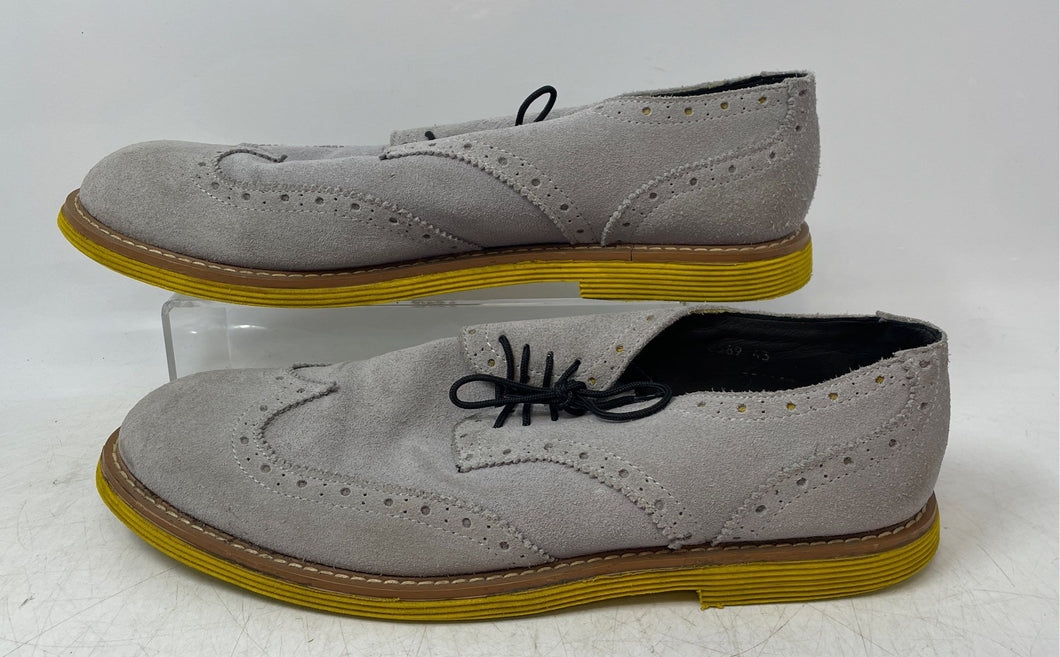 Limou Earth Setter Mens Gray Suede Wingtip Lace-Up Dress Shoes Size EUR 43