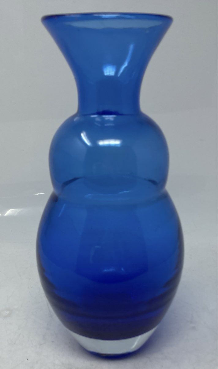 A Cobalt Blue Home Decor Flower Small Crystal Vase