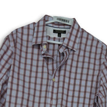 Load image into Gallery viewer, Banana Republic Mens White Red Plaid Cotton Classic Fit Button Up Shirt Size L/G
