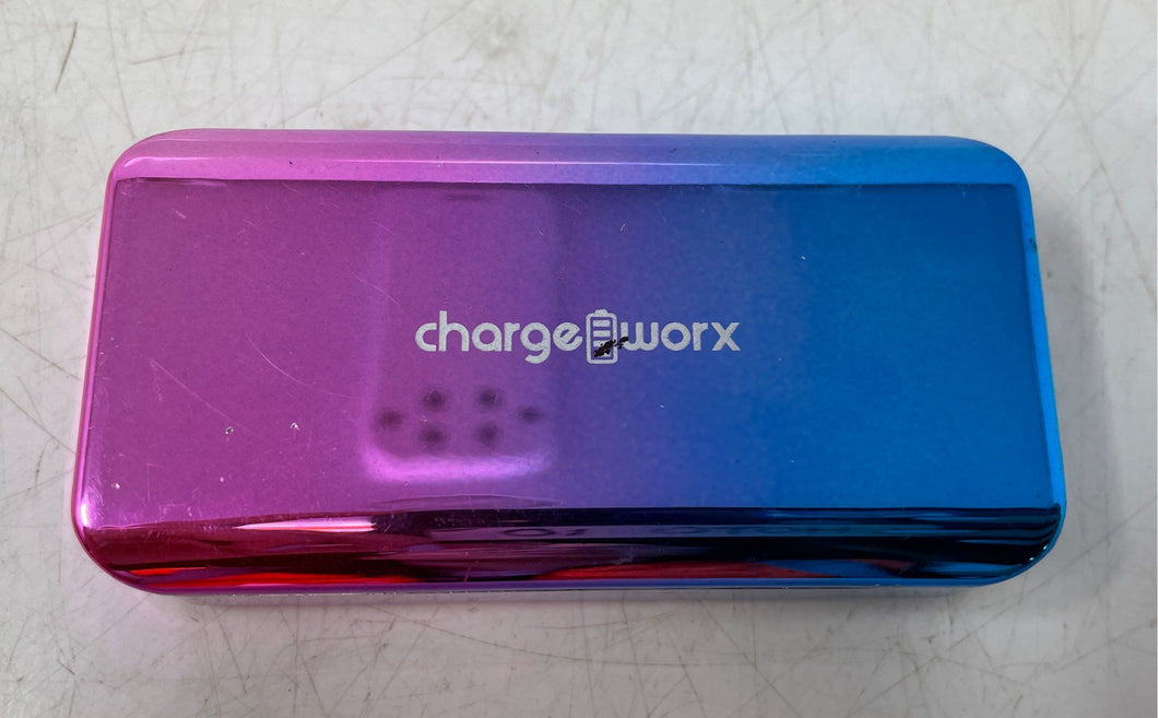 Charge Worx CX6742 Blue Pink Portable Power Bank Not Tested