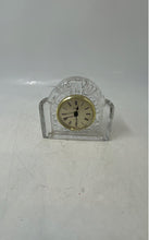 Load image into Gallery viewer, Staiger Beautiful Crystal Glass Collectible Quartz Shelf Desk Clock Chipped Face
