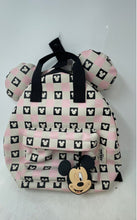 Load image into Gallery viewer, Zara Kids Mickey Mouse Pink Black Gray Adjustable Strap Zipper Mini Backpack
