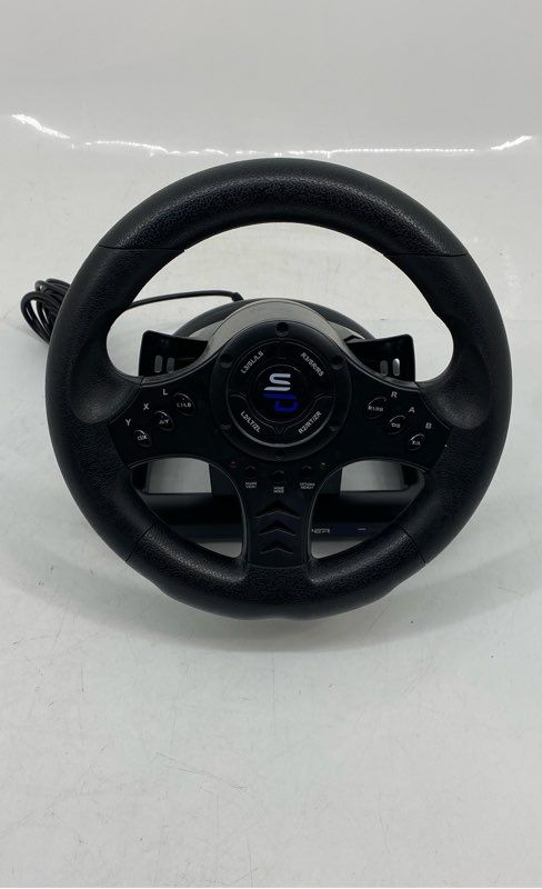 Super Drive Black SV450 Programmable Racing Driving Wheel Controller Not Tested