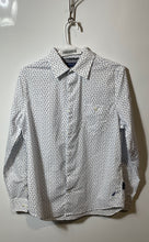 Load image into Gallery viewer, Nautica Mens White Blue Print Long Sleeve Collared Button-Up Shirt Size Small
