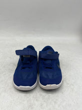 Load image into Gallery viewer, Nike Kids Revolution 3 819415-400 Blue Hook &amp; Loop Sneaker Shoes Size 7C
