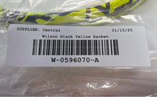 Load image into Gallery viewer, Wilson Black Yellow Titanium US Open Tennis Racquet Size 3 7/8
