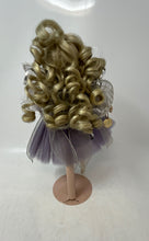 Load image into Gallery viewer, Carol Anne By Morgan Mahoney Blonde Doll With Curls Lavender Dress Wings
