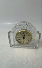 Load image into Gallery viewer, Staiger Beautiful Crystal Glass Collectible Quartz Shelf Desk Clock Chipped Face
