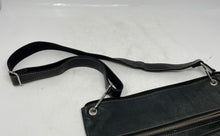 Load image into Gallery viewer, Fossil Womens Sutton Black Leather Outer Pockets Adjustable Strap Crossbody Bag
