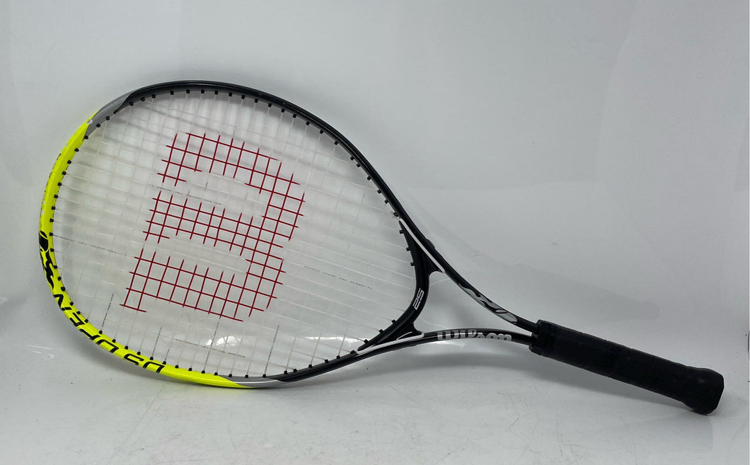 Wilson Black Yellow Titanium US Open Tennis Racquet Size 3 7/8