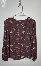 Load image into Gallery viewer, Forever 21 Womens Brown Multi Floral Long Sleeve Round Neck Blouse Top Size S
