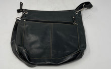 Load image into Gallery viewer, Fossil Womens Sutton Black Leather Outer Pockets Adjustable Strap Crossbody Bag
