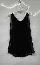 Load image into Gallery viewer, Zara Womens Black Sleeveless Round Neck Pleated Front Blouse Top Size S
