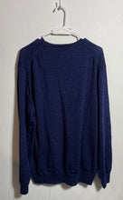 Load image into Gallery viewer, Calvin Klein Jeans Mens Blue Long Sleeve V-Neck Wool Pullover Sweater Size XXL
