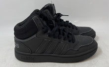 Load image into Gallery viewer, Adidas Boys Hoop HR0228 Black High Top Basketball Sneaker Shoes Size 3
