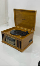 Load image into Gallery viewer, Detrola Music System Turntable Tape Cassette CD Player &amp; AM/FM Radio Not Tested
