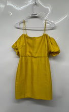 Load image into Gallery viewer, Anthropologie Let Me Be Slim Womens Yellow Off The Shoulder Sheath Dress Size XS
