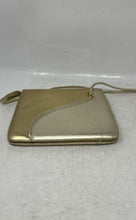 Load image into Gallery viewer, Carbotti Womens Golden Shiny Genuine Leather Inner Pockets Shoulder Purse
