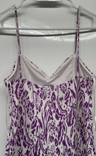 Load image into Gallery viewer, Zara Womens Purple White Paisley Sleeveless Mini Dress Size Small
