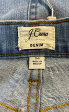 Load image into Gallery viewer, J.Crew Womens Blue Medium Wash Pockets Denim Straight &amp; Pencil Skirt Size 24
