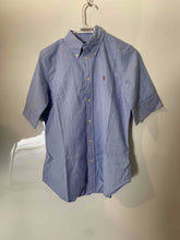 Load image into Gallery viewer, Ralph Lauren Youth Light Blue Slim Fit Button-Up Shirt Size Small
