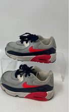 Load image into Gallery viewer, Nike Kids Air Max 90 LTR CD6868-021 Gray Black Red Lace-Up Sneaker Shoes Size 7
