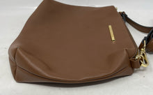 Load image into Gallery viewer, Steve Madden Womens Brown Leather Inner Pockets Adjustable Strap Crossbody Purse
