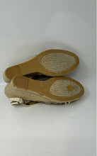 Load image into Gallery viewer, Coach Womens Kara Brown Ivory Peep Toe Wedge Heel Espadrille Sandals Size 9B
