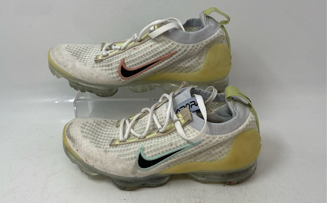 Nike Kids Air Vapormax 2021 FK DQ7758-100 Multicolor Sneaker Shoes Size 4Y