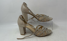 Load image into Gallery viewer, Alex Marie Womens Hashleigh Clear Silver Rhinestones Strappy Sandals Size 6.5 M
