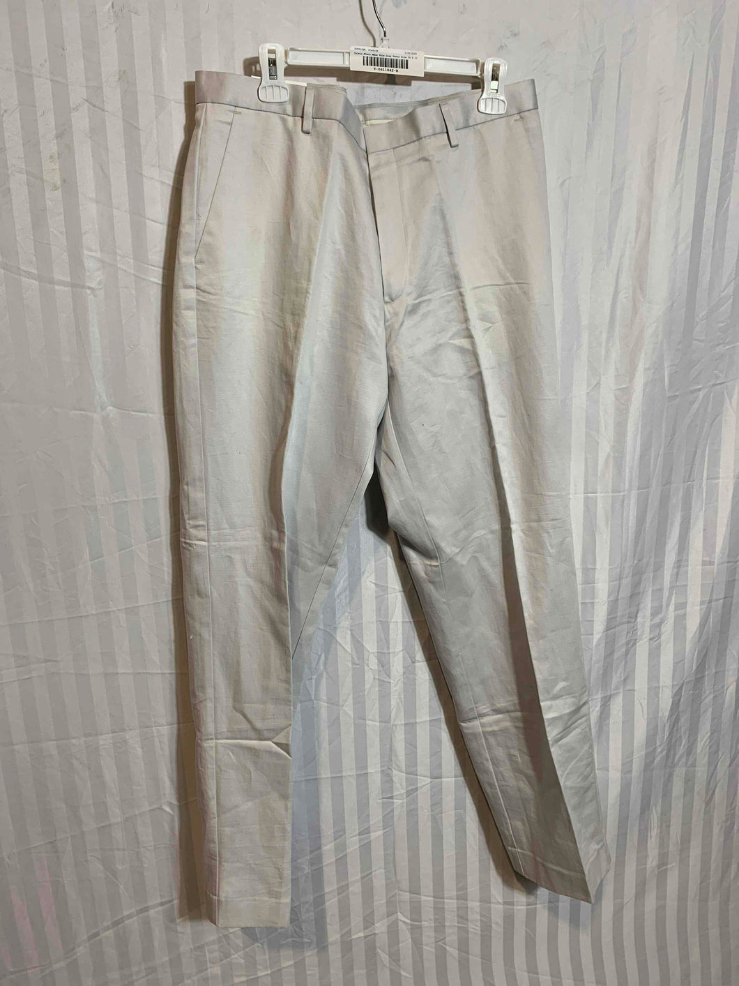 Calvin Klein Mens Pale Gray Straight Leg Dress Pants Size 36 X 32 With Tag