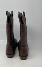 Load image into Gallery viewer, Cat &amp; Jack Girls Montana Brown Faux Leather Side Zip Western Boots Size 2
