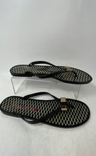 Load image into Gallery viewer, Coach Womens Landon Q6102 Black Open Toe Slip-On Flip Flop Sandals Size 8B
