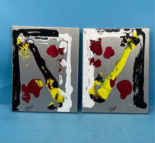 Load image into Gallery viewer, Pair Abstract Acrylic Artwork Of Michael Cloyd Set Of 2
