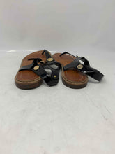 Load image into Gallery viewer, Tommy Hilfiger Womens Bennia Black Brown Leather Thong Sandals Size 10 M
