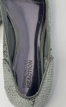 Load image into Gallery viewer, Kenneth Cole Reaction Womens Slide Time Tone Silver Slip-On Ballet Flats Size 7M
