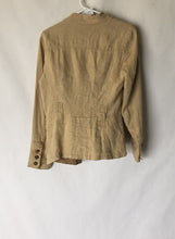 Load image into Gallery viewer, Zara Womens Beige Long Sleeve Pockets Button Front Jacket Size Large
