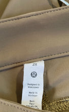 Load image into Gallery viewer, Lululemon Womens Green Stretch Flat Front Skinny Leg Trouser Pants Size 28
