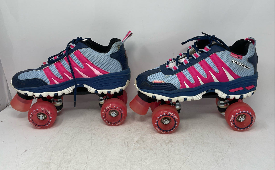 Lenexa Sonic Cruiser Womens Blue Pink Low Top Lace-Up Roller Skates Size UK 7