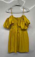 Load image into Gallery viewer, Anthropologie Let Me Be Slim Womens Yellow Off The Shoulder Sheath Dress Size XS
