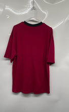 Load image into Gallery viewer, Nike Mens Burgundy Logo Print Short Sleeve Round Neck T-Shirt Size Small
