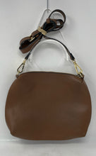 Load image into Gallery viewer, Steve Madden Womens Brown Leather Inner Pockets Adjustable Strap Crossbody Purse
