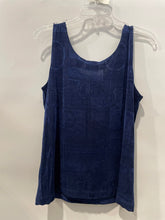 Load image into Gallery viewer, Chico&#39;s Womens Blue Scoop Neck Sleeveless Wide Strap Pullover Tank Top Size 3

