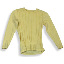 Load image into Gallery viewer, Petite Sophisticate Womens Yellow Knitted Long Sleeve Pullover Sweater Size P
